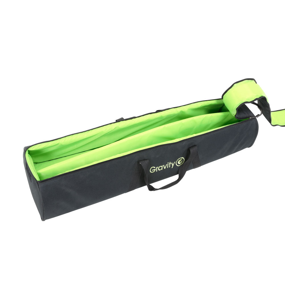 Gravity SS 5212 B SET 1 - Conjunto de soportes para altavoces con 2 soportes de acero para altavoces, con bolsa de transporte