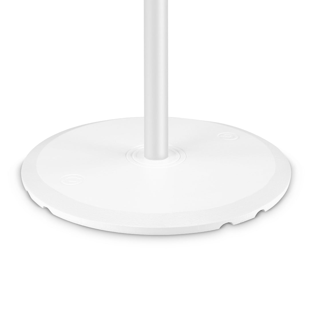 Gravity SSP WB SET 1 W - Soporte de altavoz con base y placa de peso de hierro fundido, blanco