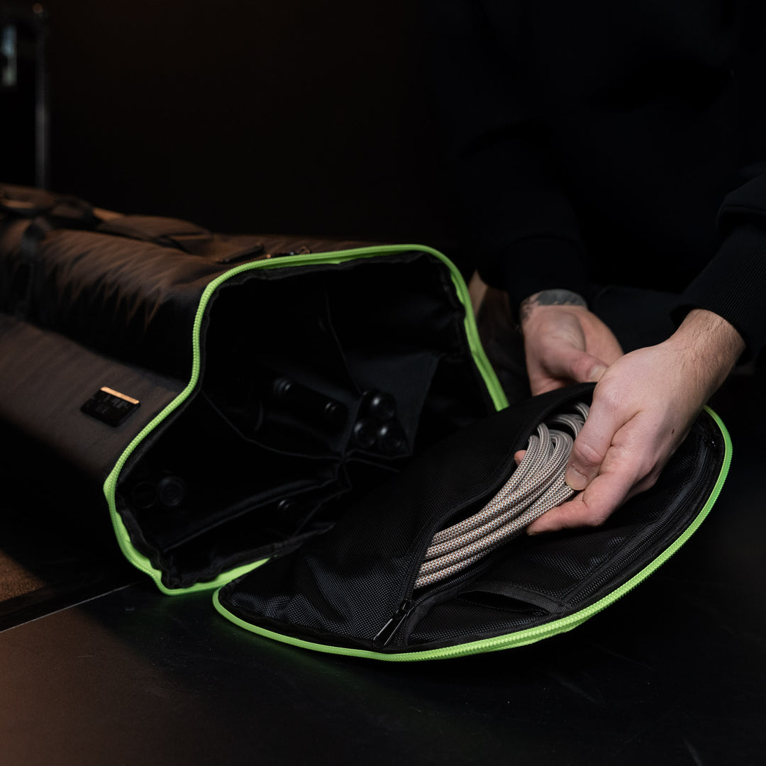 Gravity TBG MS 6 B - Bolsa de transporte Touring para hasta seis soportes de micrófono, con ruedas