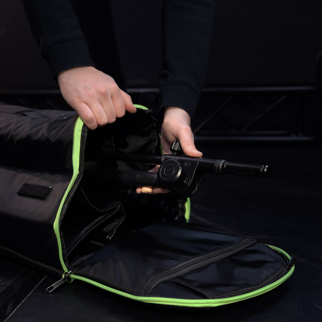 Gravity TBG MS 6 B - Bolsa de transporte Touring para hasta seis soportes de micrófono, con ruedas
