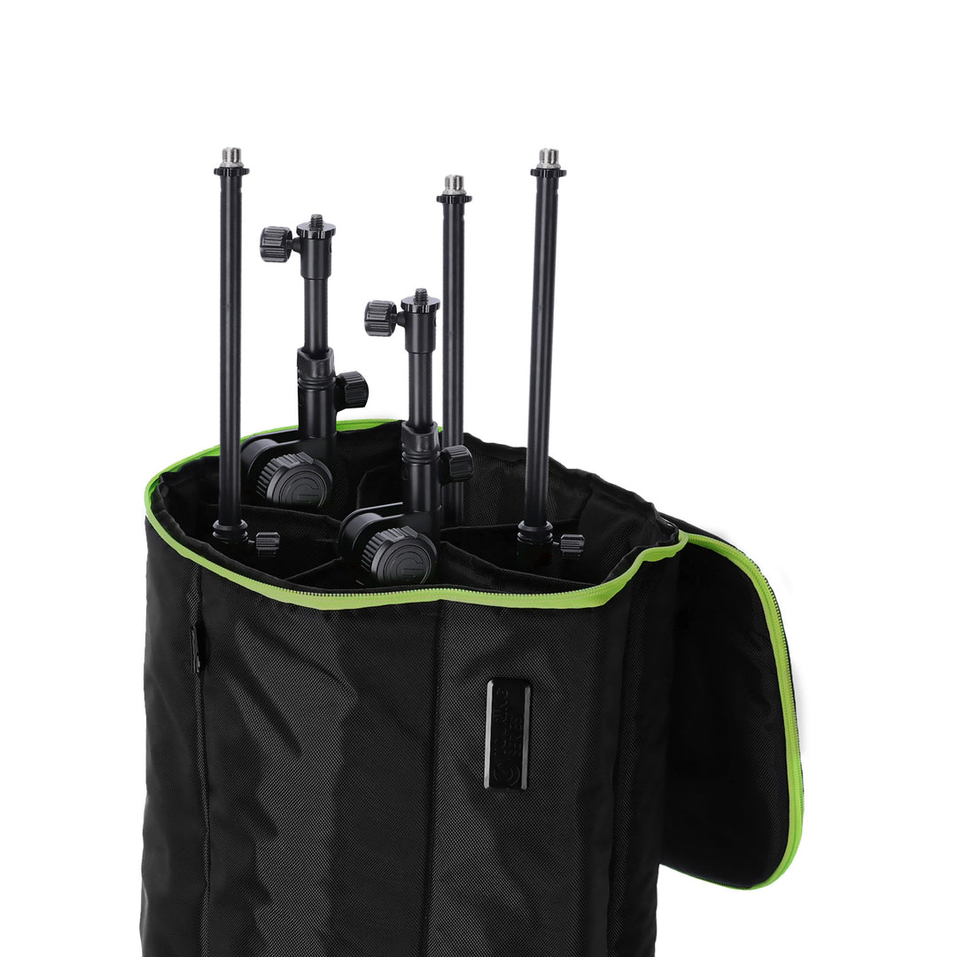 Gravity TBG MS 6 B - Bolsa de transporte Touring para hasta seis soportes de micrófono, con ruedas