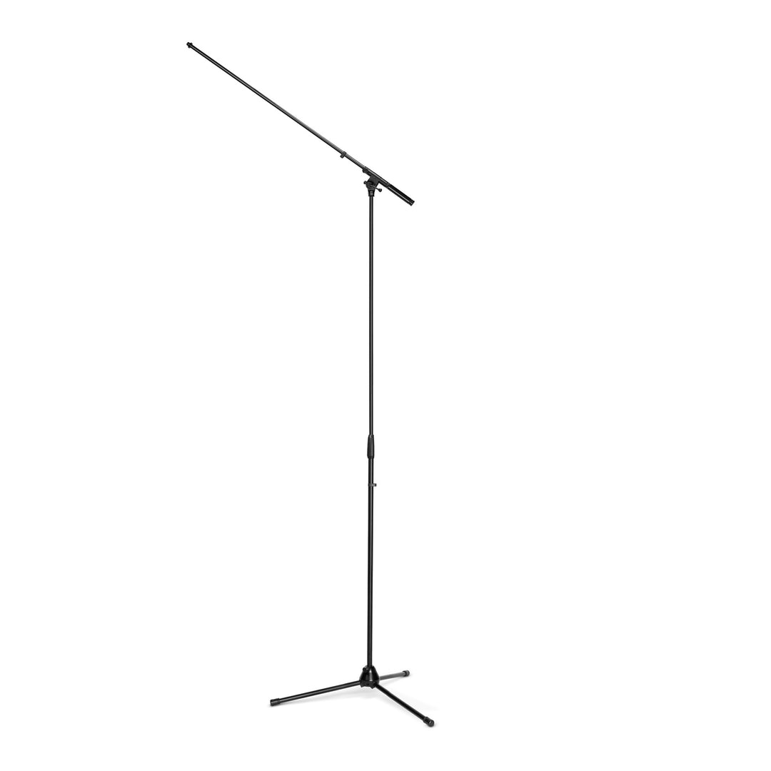 Gravity TMS 4321 OH B - Stand de Micrófonos Overhead para uso en giras, con trípode plegable extraancho y brazo de pértiga extralargo