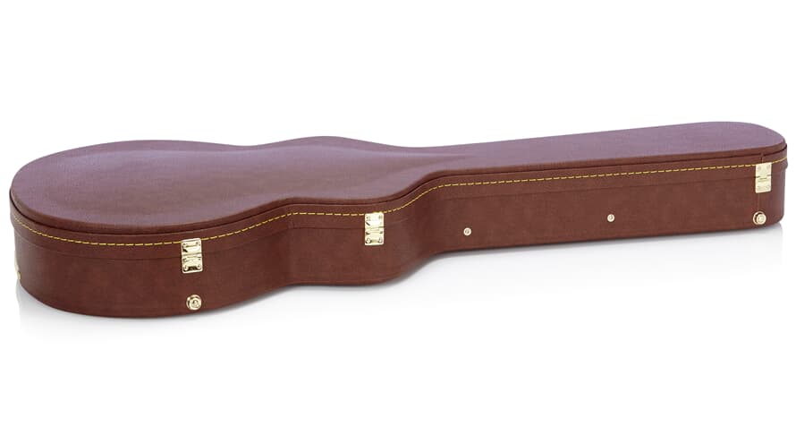 Gator GW-335-BROWN caja de madera para semi-hollow, marrón