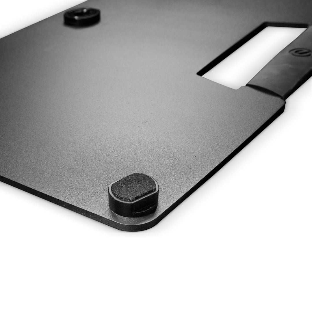 Gravity WBH 431 B - Placa base de acero rectangular con rosca M20