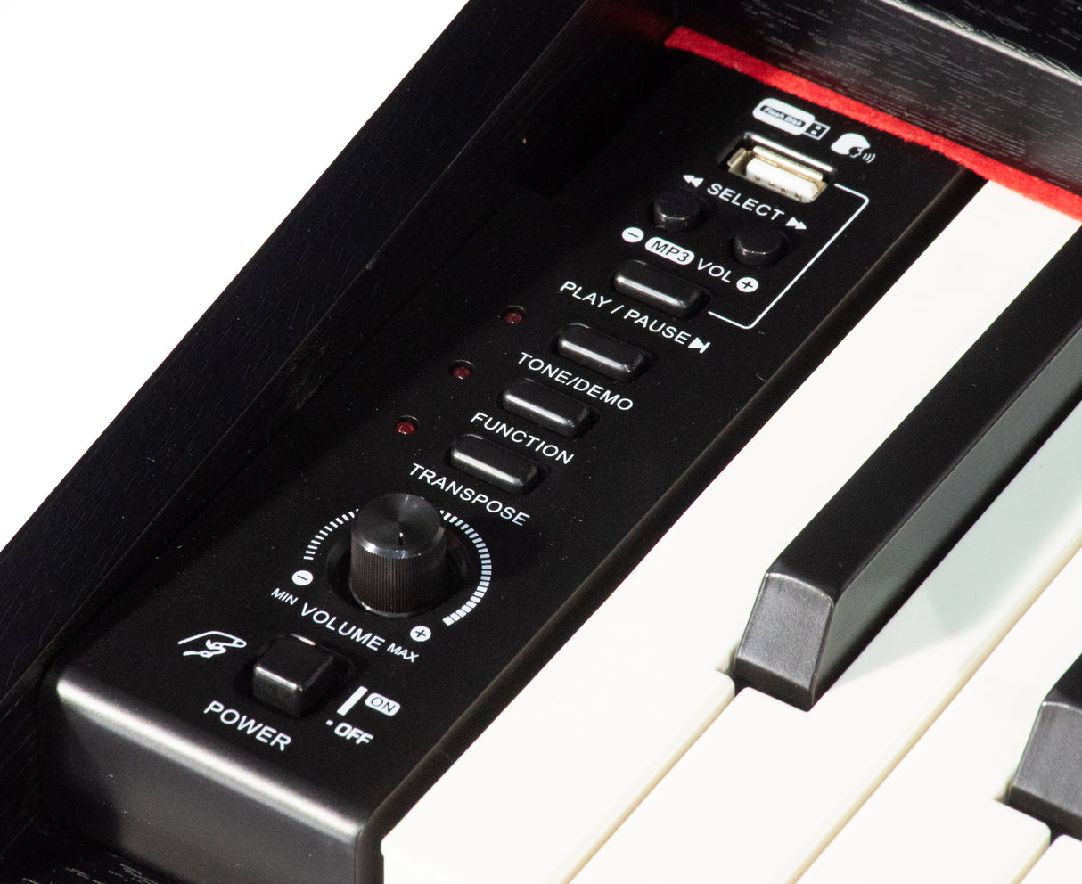 Grooveland DDP-140 Piano digital (Negro) Bundle