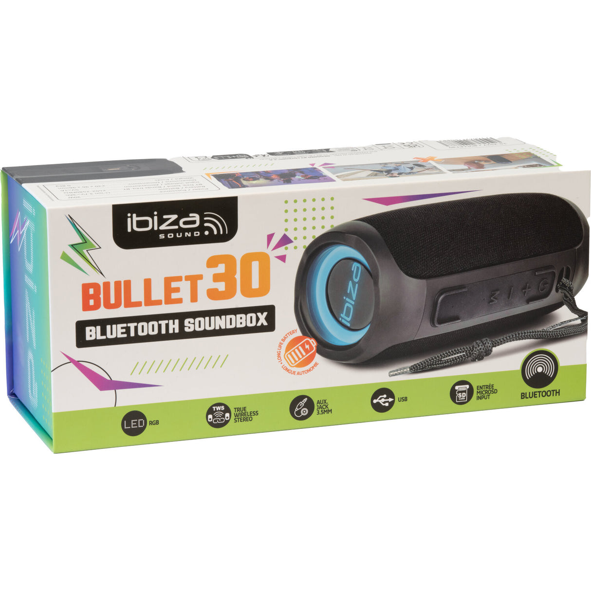 Ibiza BULLET30 Bluetooth Speaker