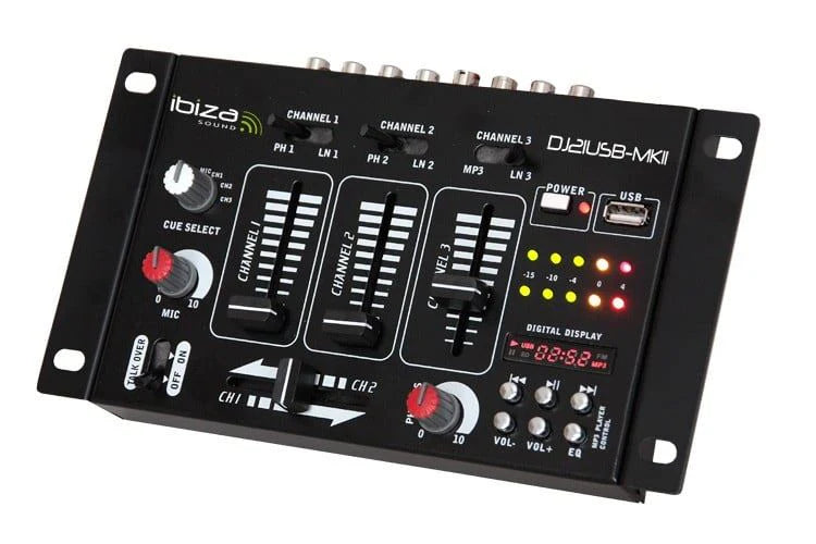 Ibiza DJ21-MKII 4-channel DJ Mixer