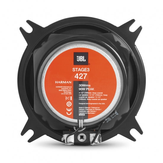 JBL Stage3 427 Juego de altavoces para coche (10cm, 4")