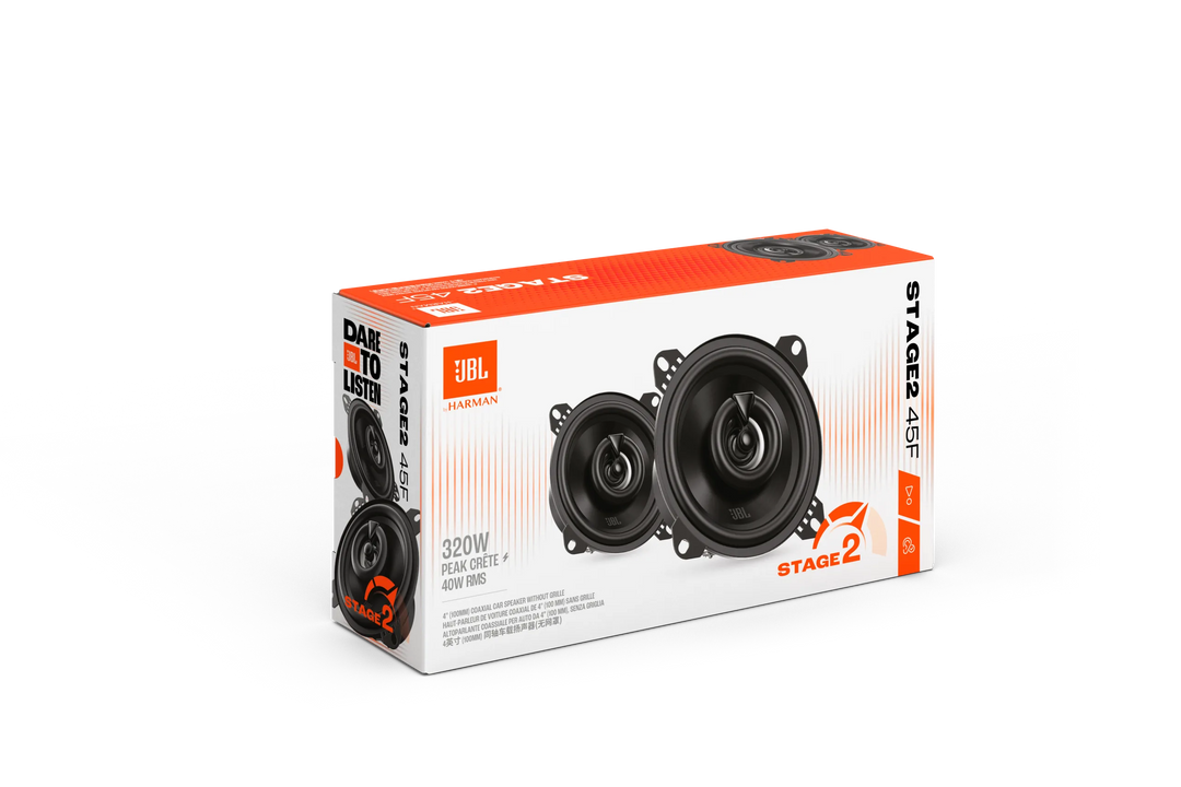 Altavoces de coche coaxiales JBL Stage2 Gen2 45F de 4"