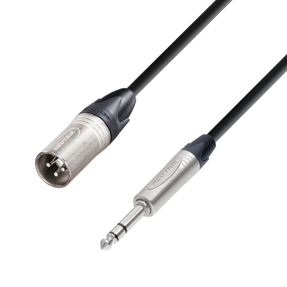 Neutrik Microphone Signal Cable XLR Male to 6.3 mm Jack stereo (10m)