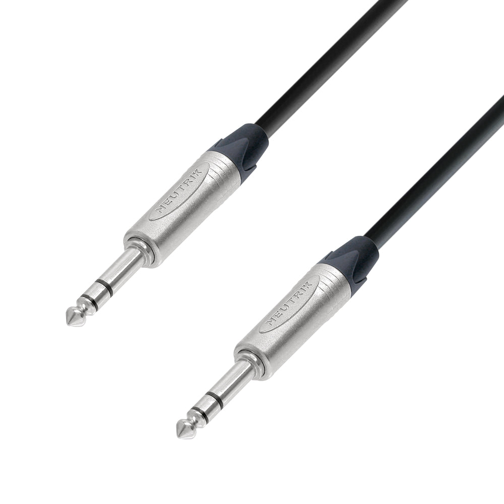 Adam Hall Cables 5 STAR BVV 1000 - Cable balanceado | Neutrik® jack TRS | 10 m