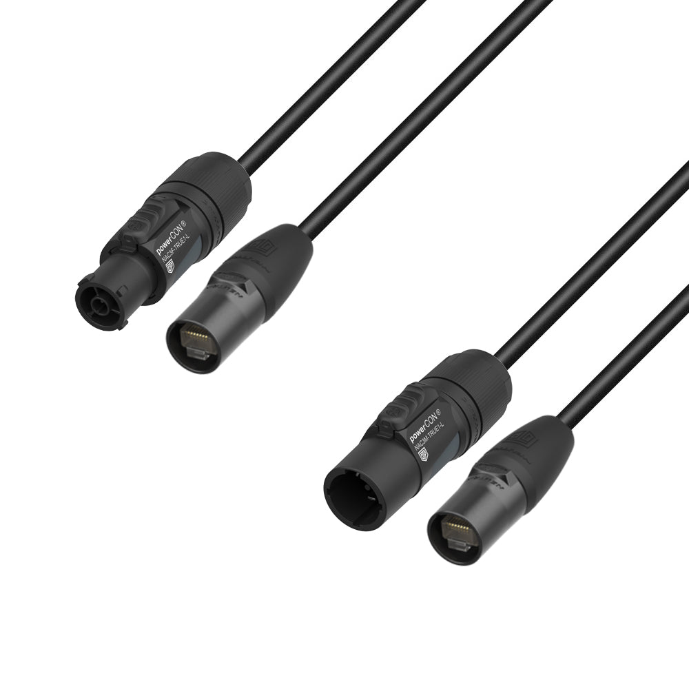 Adam Hall Cables 5 STAR H TCON N 1000 - cable híbrido | red | Neutrik etherCON® x TRUE1® | 10 m