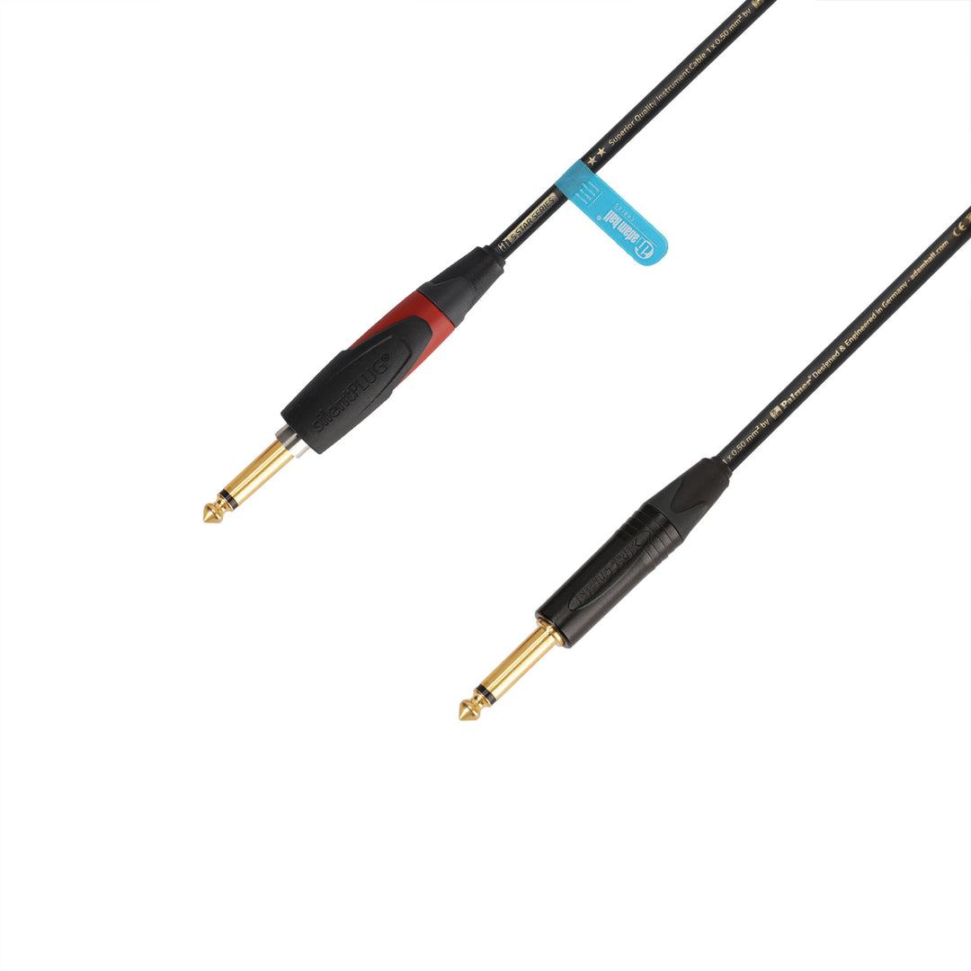 Adam Hall Cables 5 STAR IPP 0900 PALMER® CABLE SILENT - Cable de instrumento | Palmer® & Neutrik silentPLUG® jack TS | 9 m