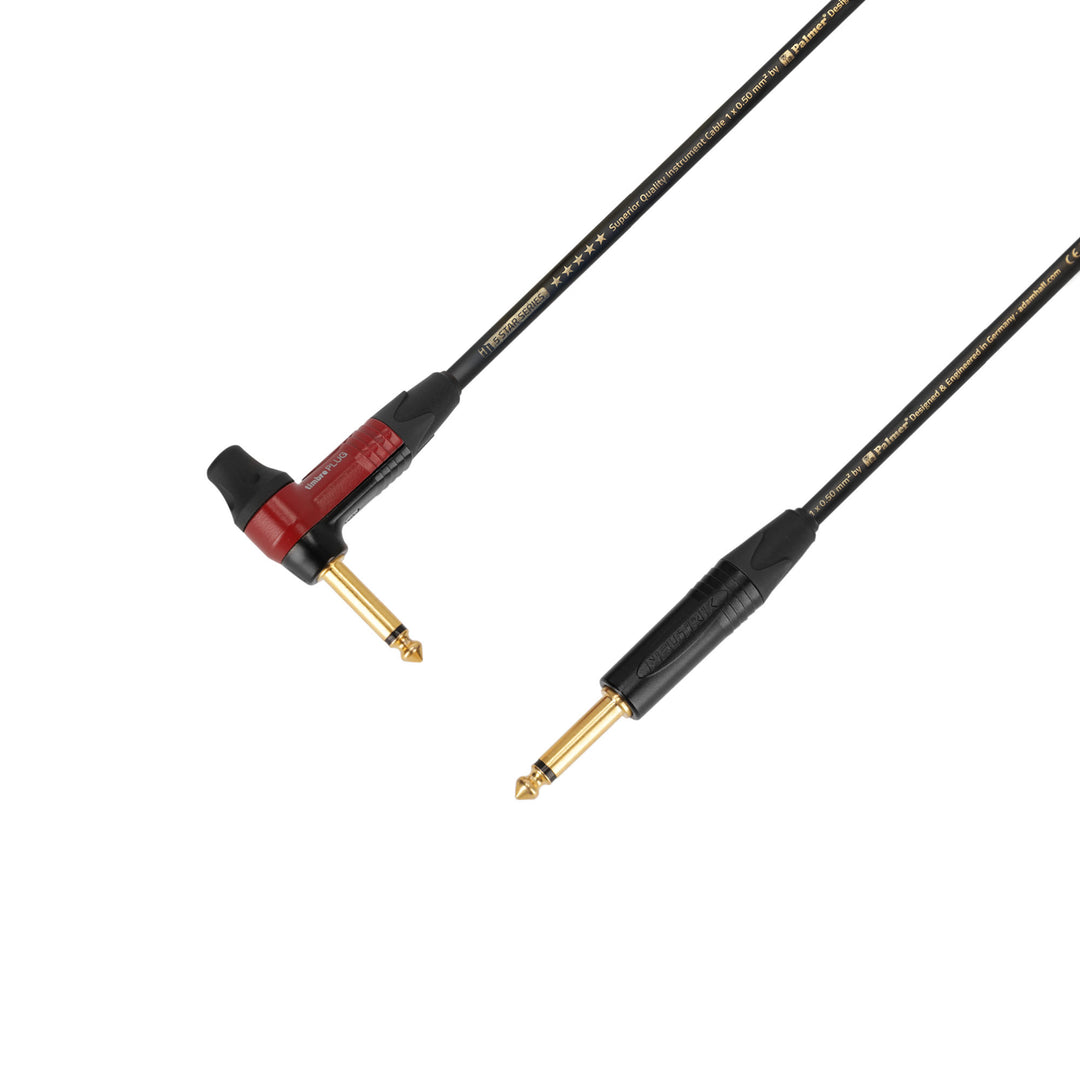 Adam Hall Cables 5 STAR IPR 0300 PALMER® CABLE TIMBRE - cable de instrumento | Palmer® & Neutrik timbrePLUG® jack acodado x jack TS | 3 m