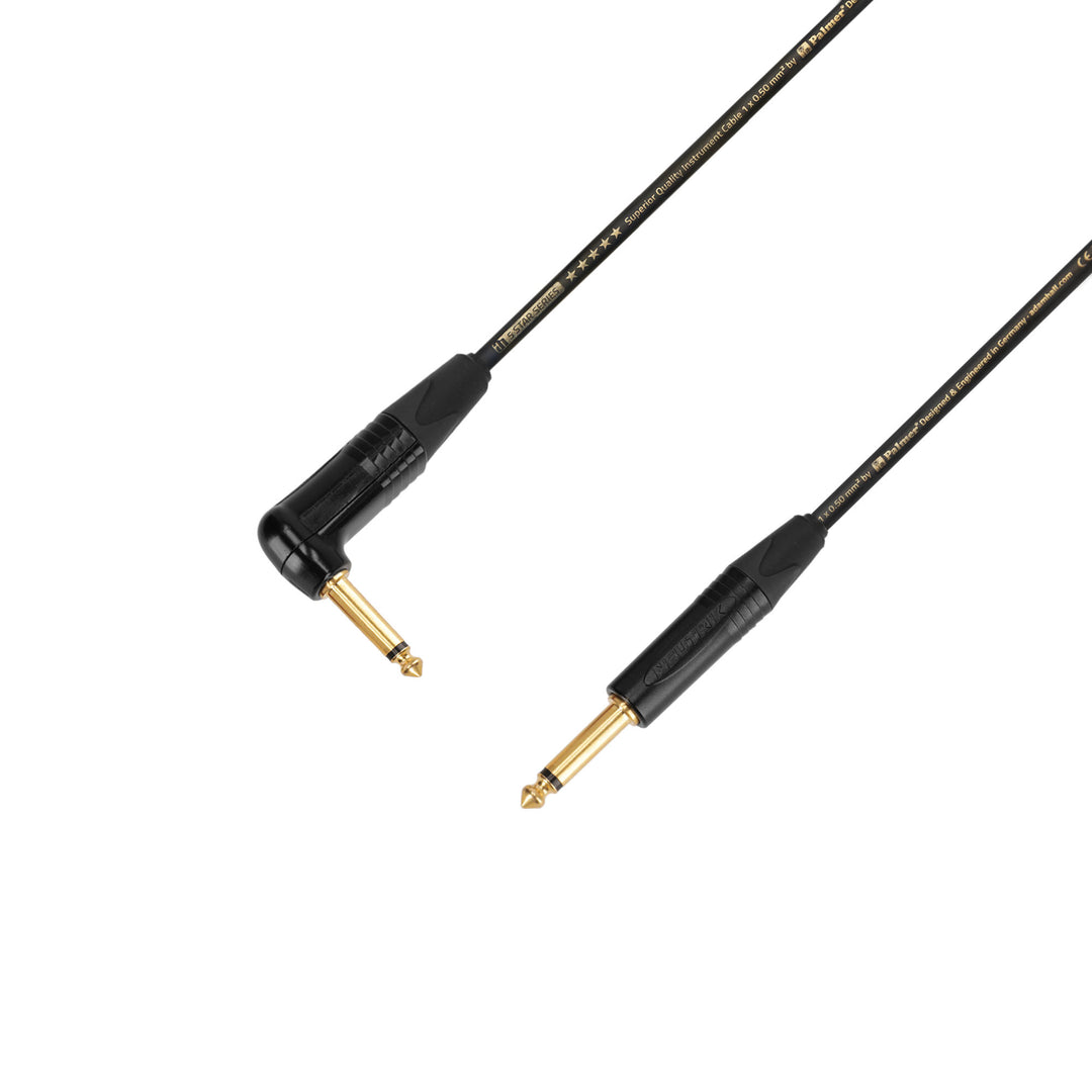 Adam Hall Cables 5 STAR IPR 0300 PALMER® CABLE - Cable de instrumento | Palmer® & Neutrik® jacks angulares x jack TS | 3 m