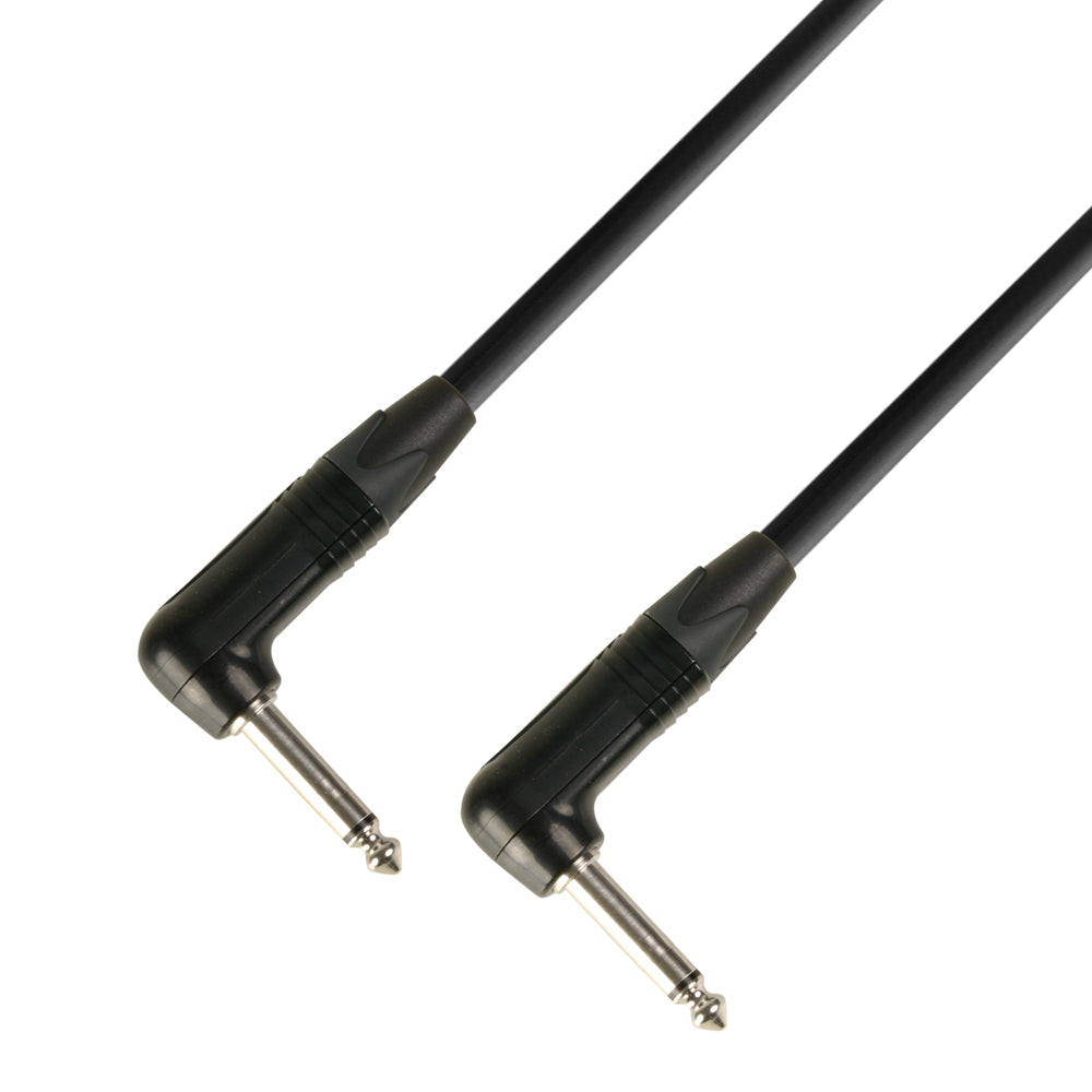 Neutrik Cable de instrumento Jack mono angular de 6.3 mm a Jack mono angular de 6.3 mm (15 cm)
