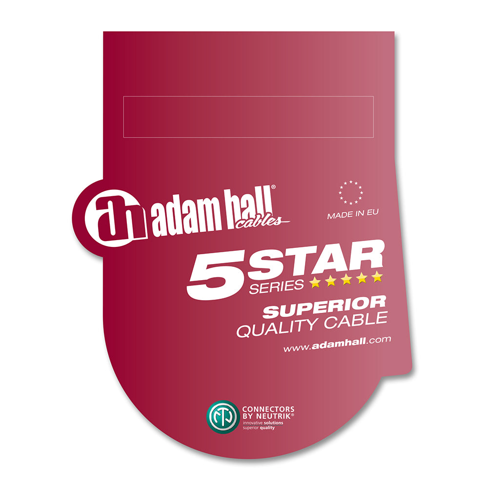 Adam Hall-kabler 5 STAR 4 x 2,5 SPEAKON 20 m – Cable de altavoz con Neutrik speakON® 4 polos 4 x 2,5 mm² | 20 m
