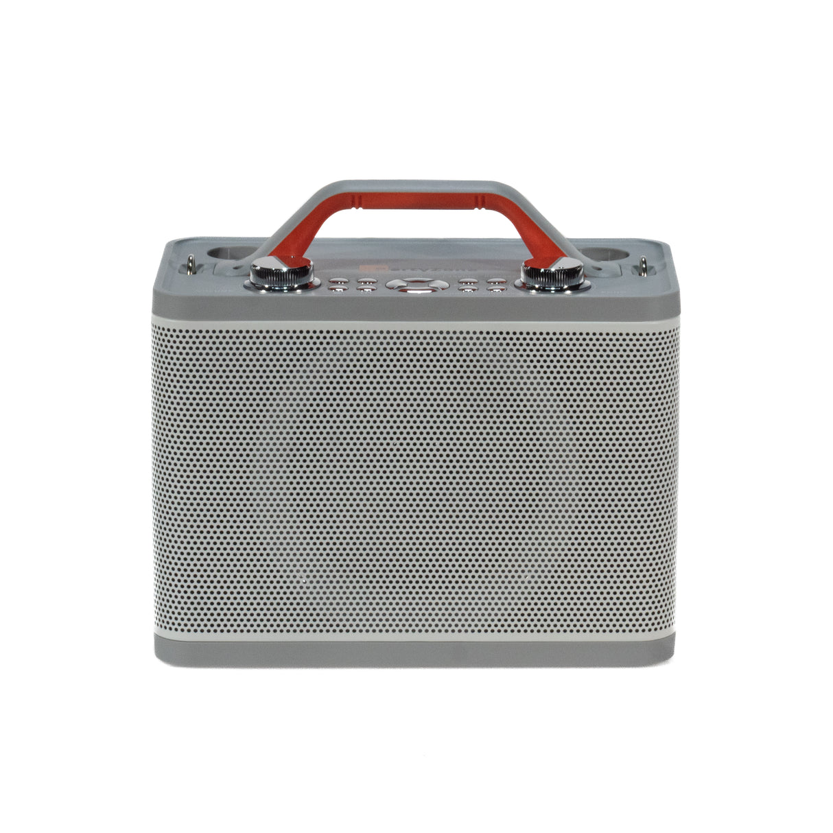 Equipo de karaoke con 2 micrófonos (Blanco)