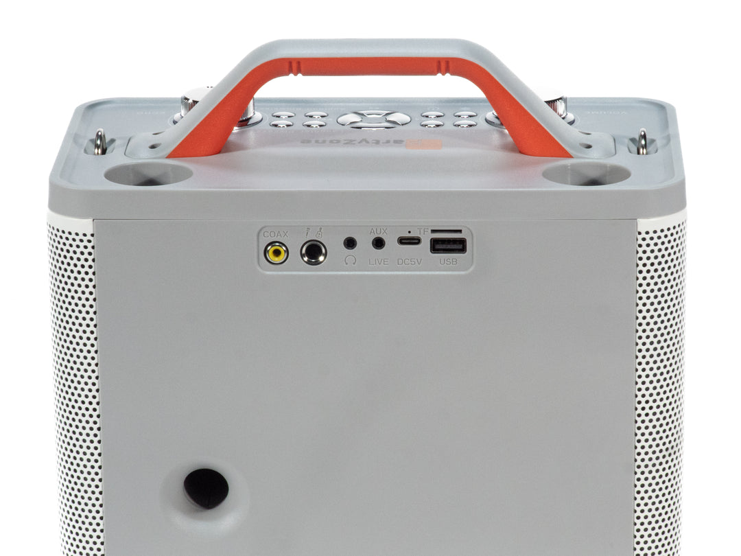 Sistema de karaoke con 2 micrófonos (White)