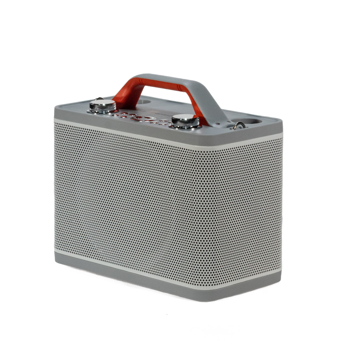 Equipo de karaoke con 2 micrófonos (Blanco)