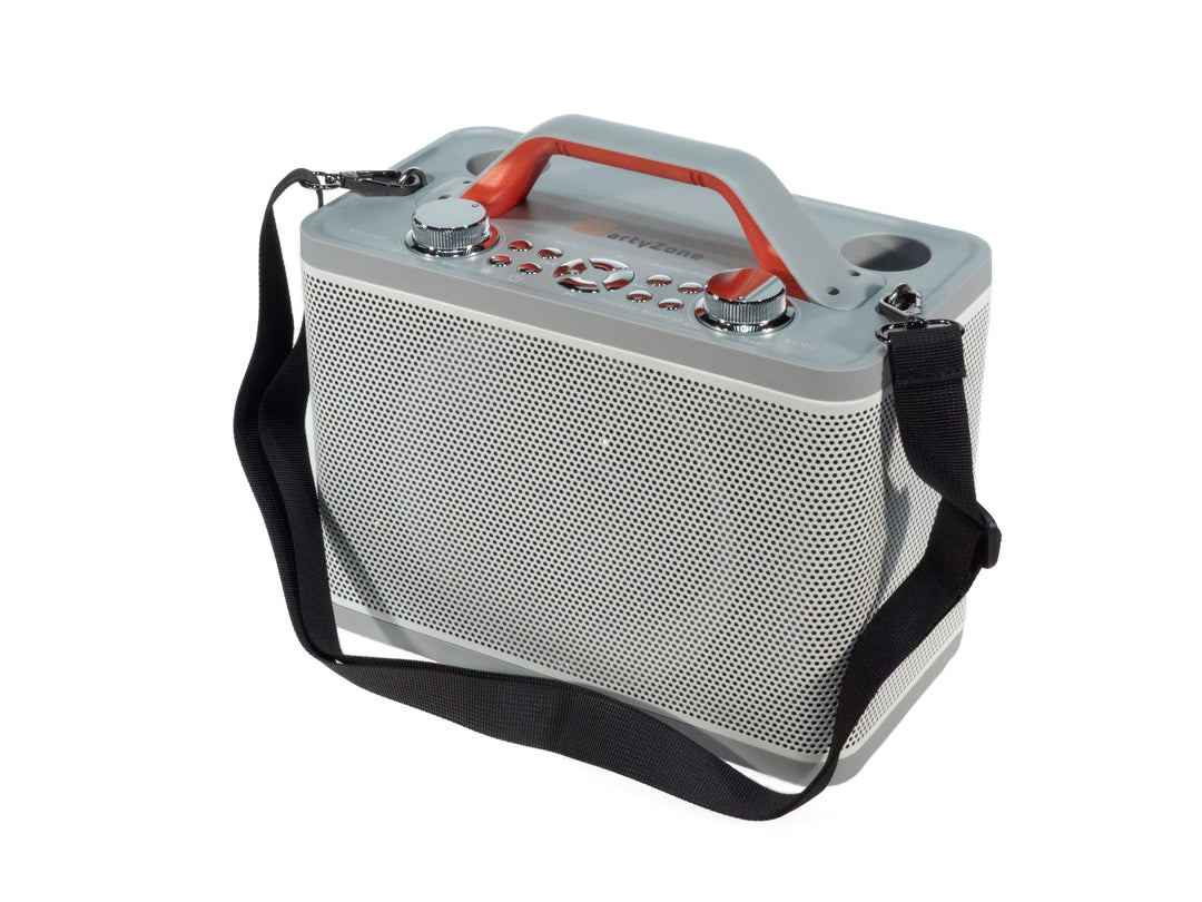 Sistema de karaoke con 2 micrófonos (White)