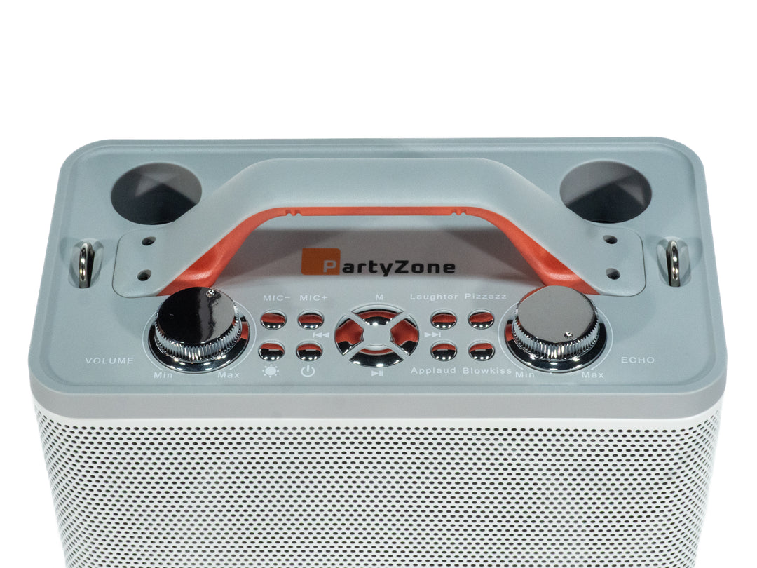 Sistema de karaoke con 2 micrófonos (White)