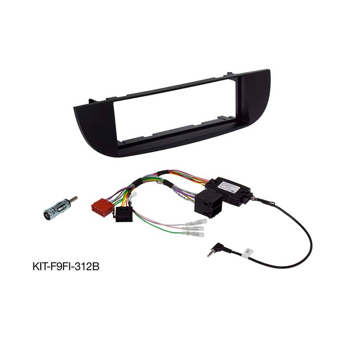 Alpine kit de montaje de 9" Fiat 500 antes del facelift/negro