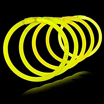 Barras luminosas Armbånd 100 stk. (Ensfarvede)
