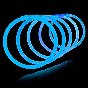 Barras luminosas Armbånd 100 stk. (Ensfarvede)