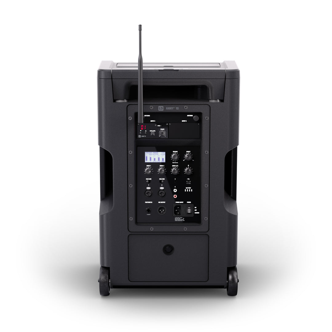 LD Systems ANNY® 10 HHD B5 - 10" sistema PA portátil a batería con Bluetooth® con mixer y 1x micrófono inalámbrico de mano