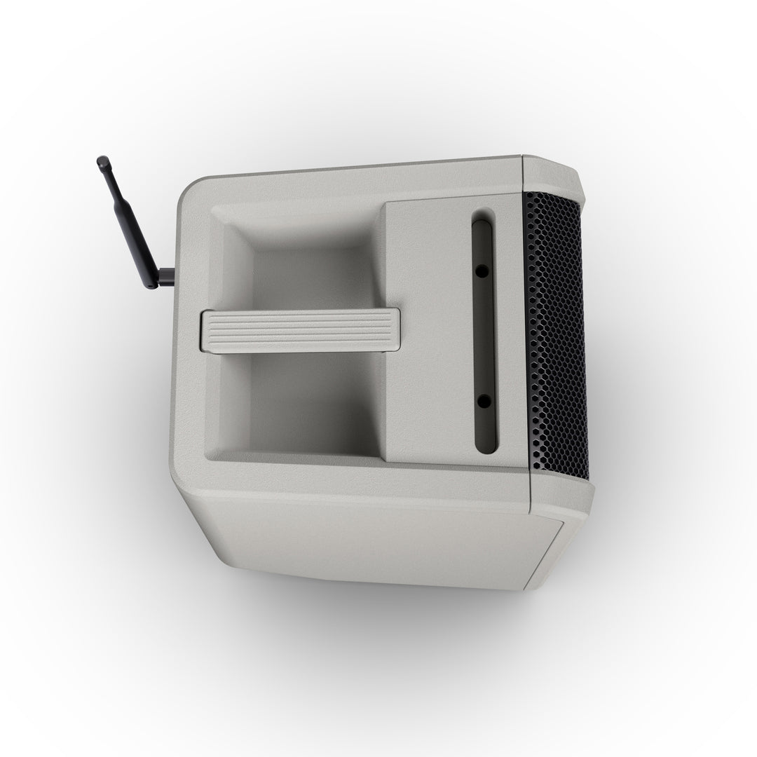 LD Systems ANNY® 8 BPH B5 G - Altavoz PA portátil a batería con Bluetooth® y mixer, y 1x micrófono de diadema (incl. bodypack), gris urbano