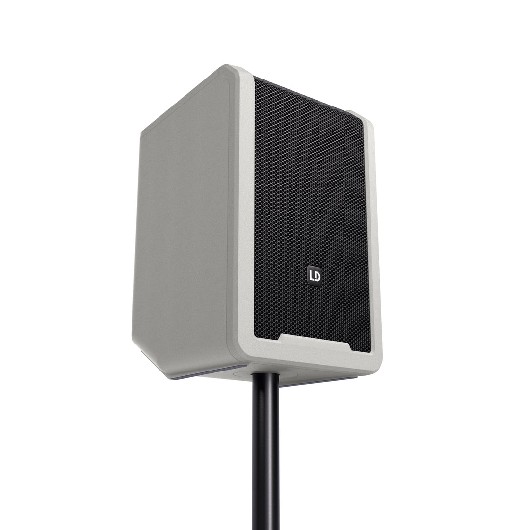 LD Systems ANNY® 8 G - Altavoz PA Bluetooth® portátil con batería con mixer, Gris Urban
