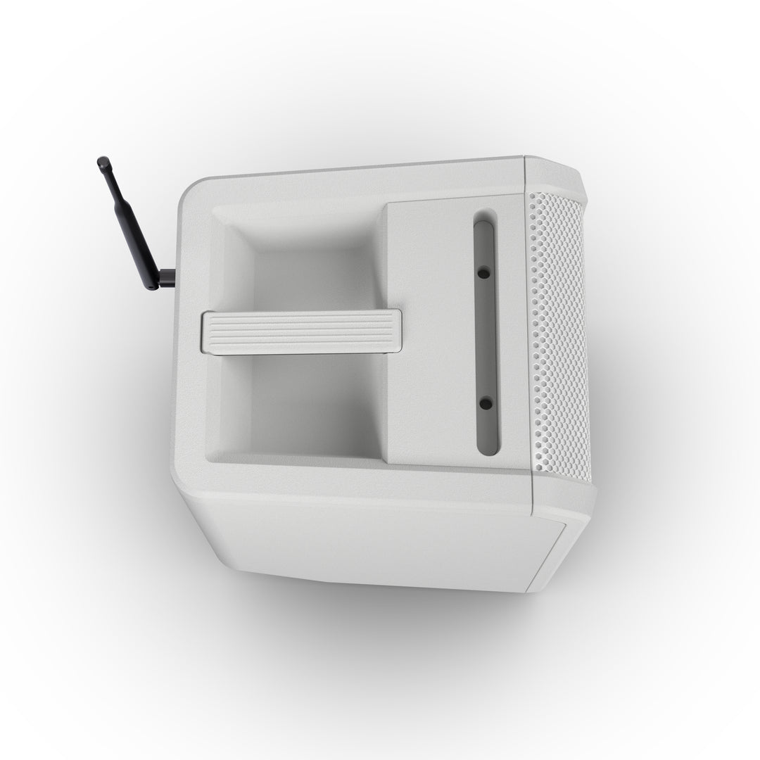LD Systems ANNY® 8 HHD B8 W - Altavoz PA portátil a batería con Bluetooth® con mixer y 1x micrófono inalámbrico de mano, blanco puro