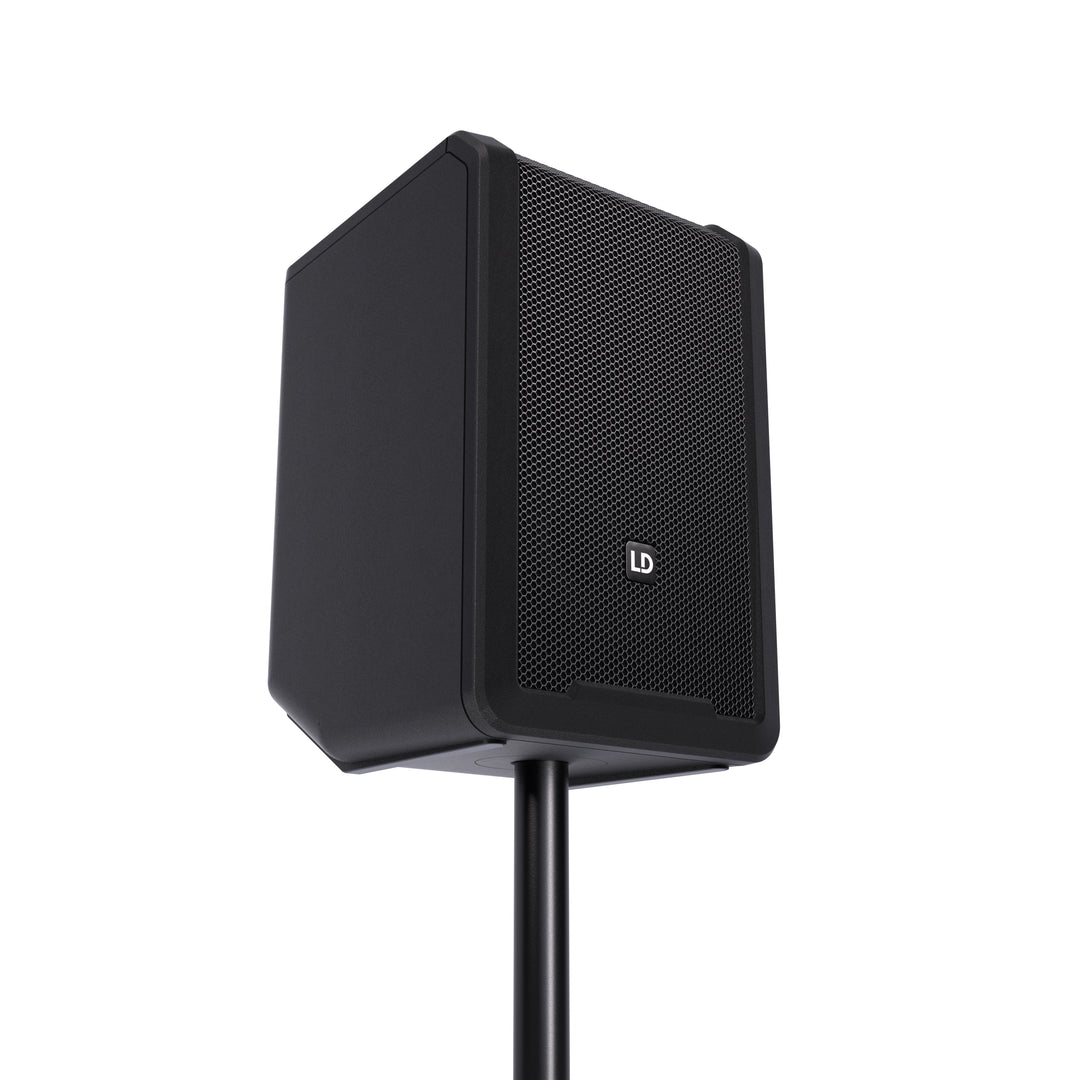 LD Systems ANNY® 8 HHD B8 - Altavoz PA portátil a batería con Bluetooth® con mixer y 1 x micrófono inalámbrico de mano, Black de escenario
