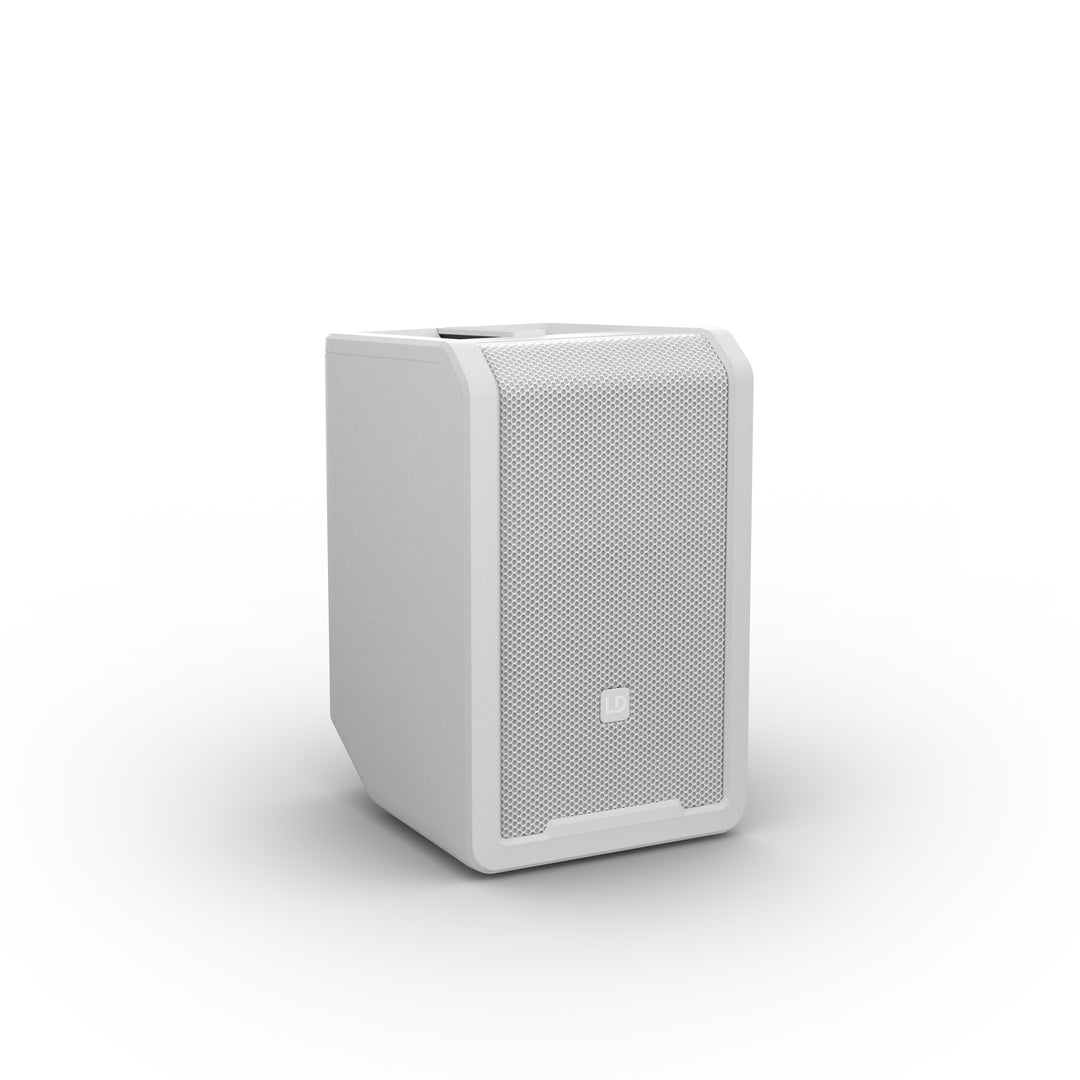 LD Systems ANNY® 8 W - Altavoz PA Bluetooth® portátil con batería con mixer, blanco puro