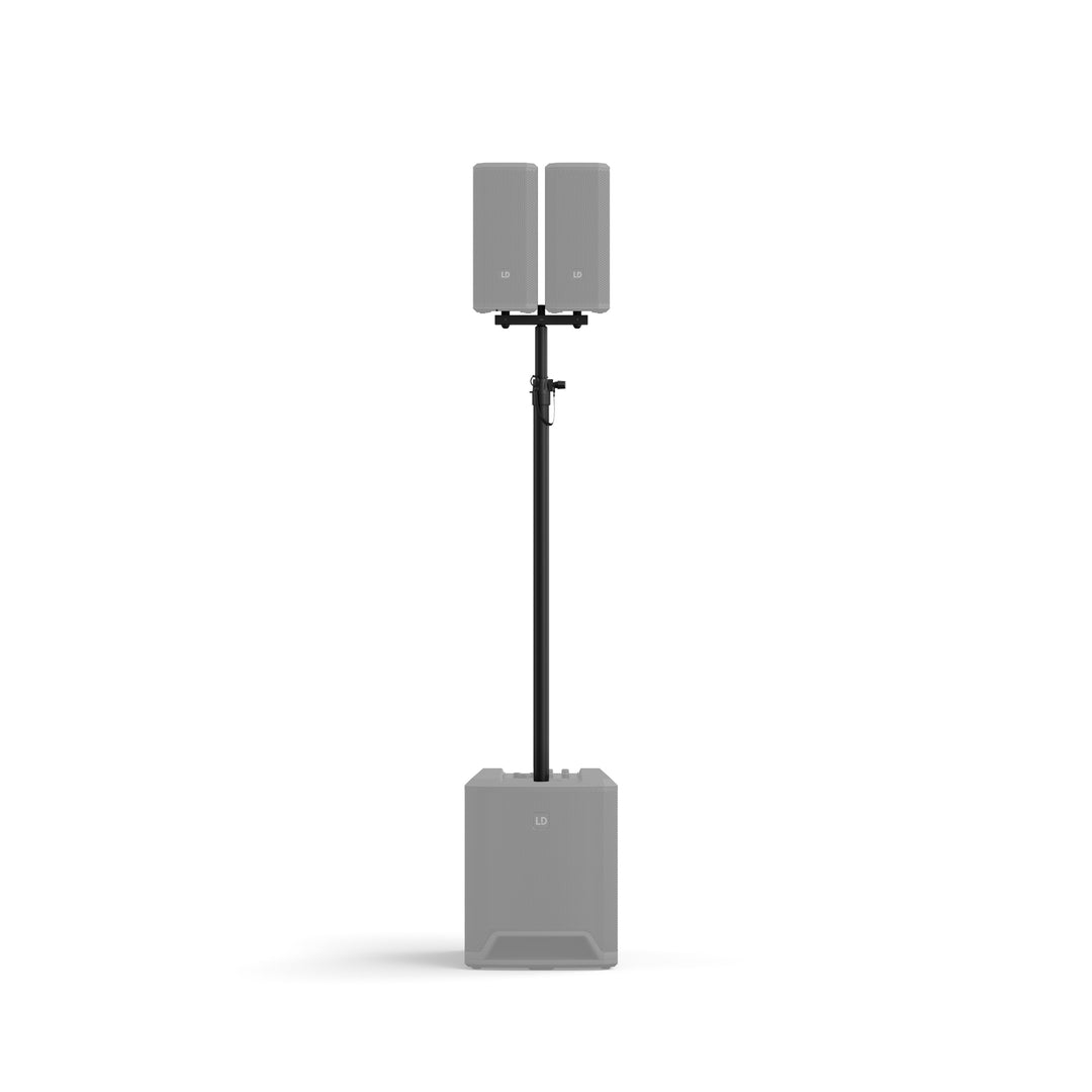 LD Systems DAVE 10 G4X DUAL STAND – Barra para altavoz con horquilla de montaje para DAVE 10 G4X