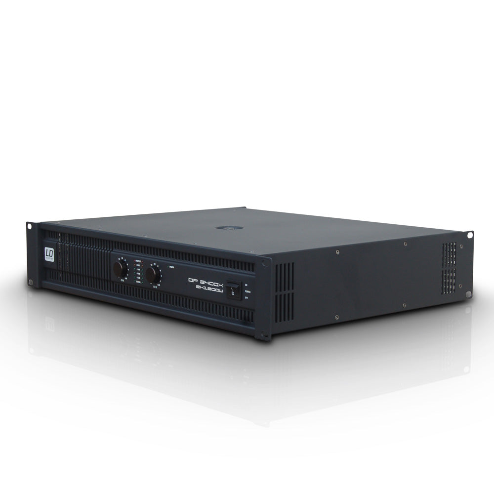 LD Systems DEEP2 2400 X - Amplificador de Efectos (2x600W, 8 Ohm)