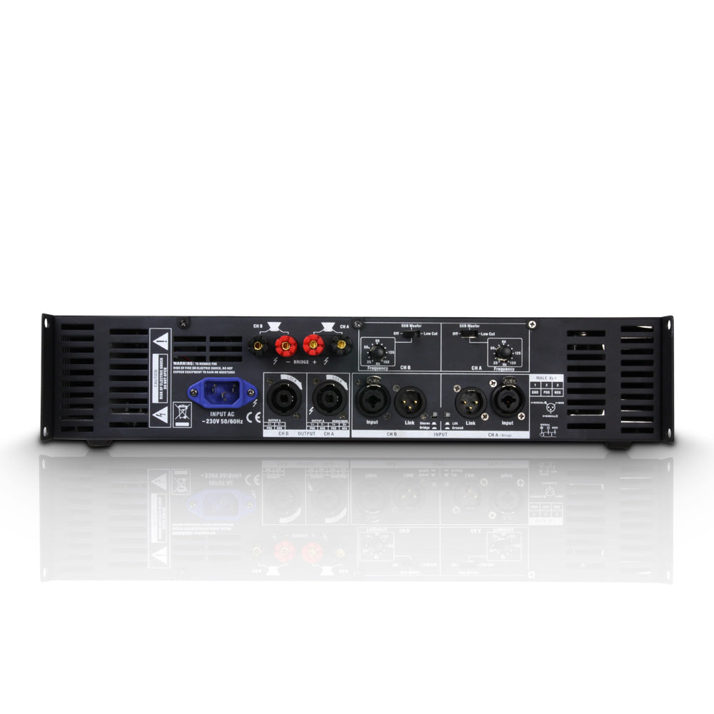 LD Systems DEEP2 2400 X - Amplificador de Efectos (2x600W, 8 Ohm)