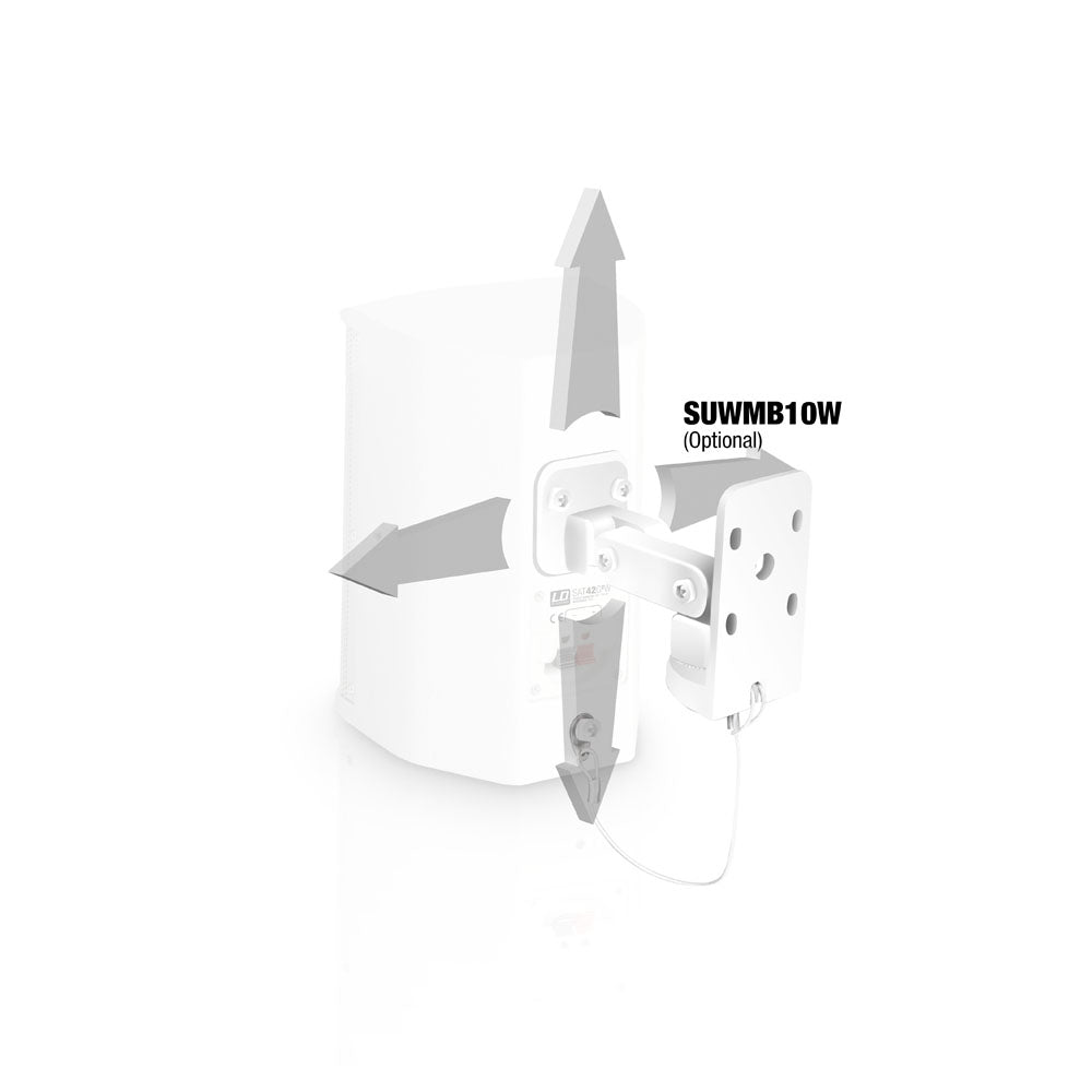 LD Systems SAT 42 G2 Speaker Set 60W RMS 8 Ohm White