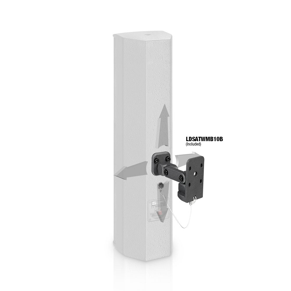 LD Systems SAT 442 G2 - 4 x 4" altavoz de instalación pasivo, negro