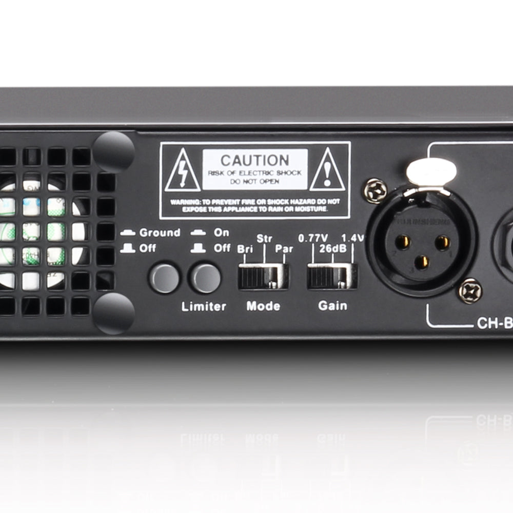LD Systems XS 400 - Amplificador de Potencia (2x100W, 8 Ohm)