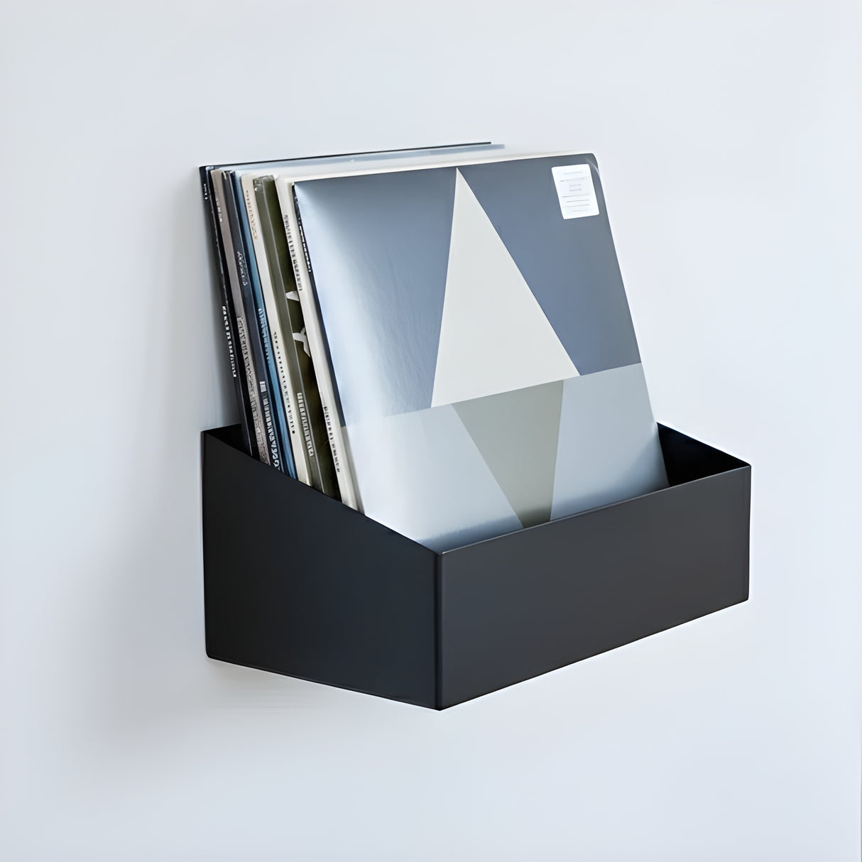 Studio 57 Vinyl Væghylde Large (sort)