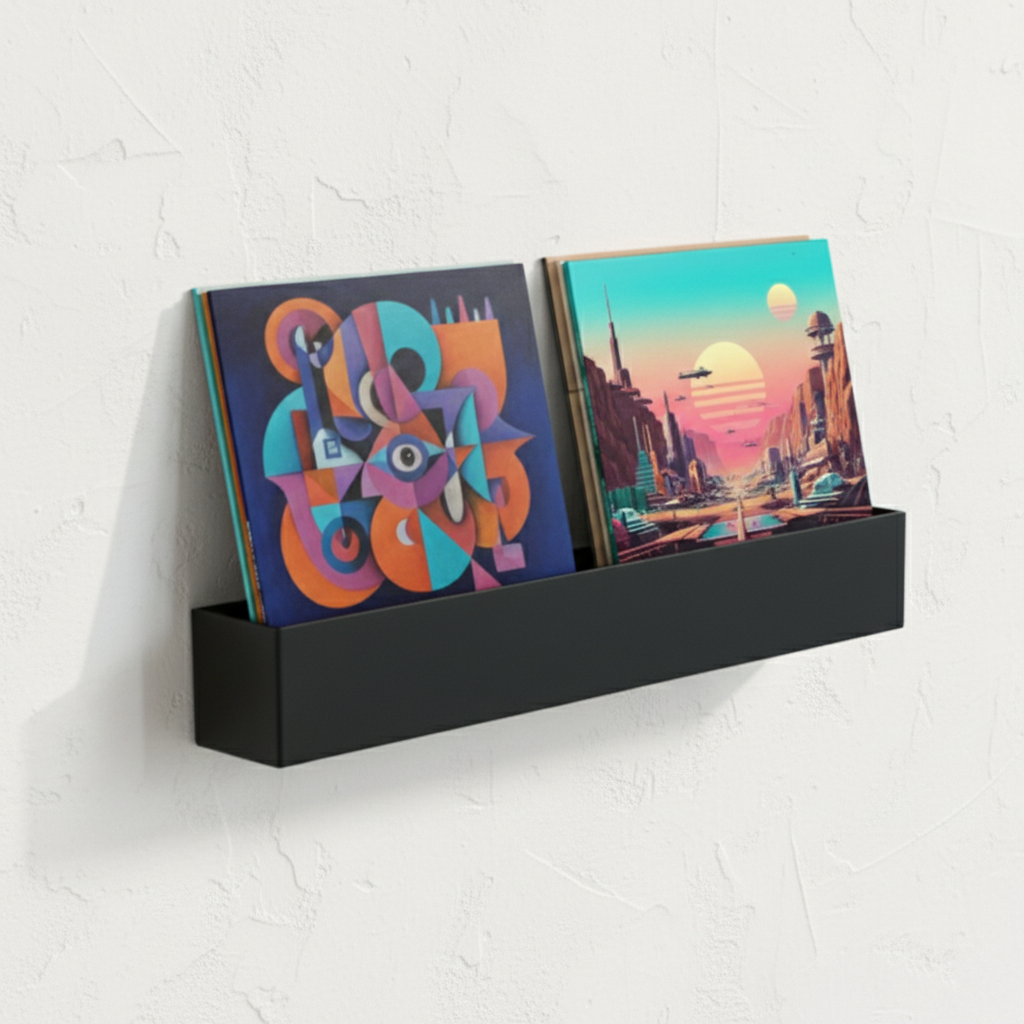 Studio 57 Vinyl Display doble de pared (negro)
