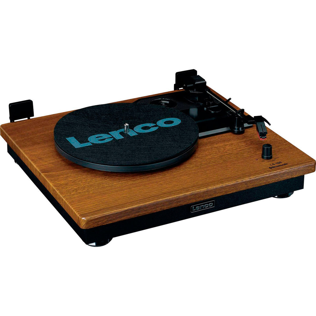 Lenco LS-100 Paquete de tocadiscos con altavoces (Teak)