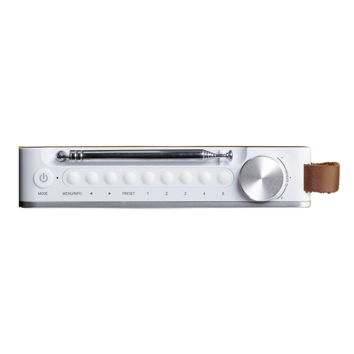 Lenco PDR-040 DAB Radio, Bamboo/White