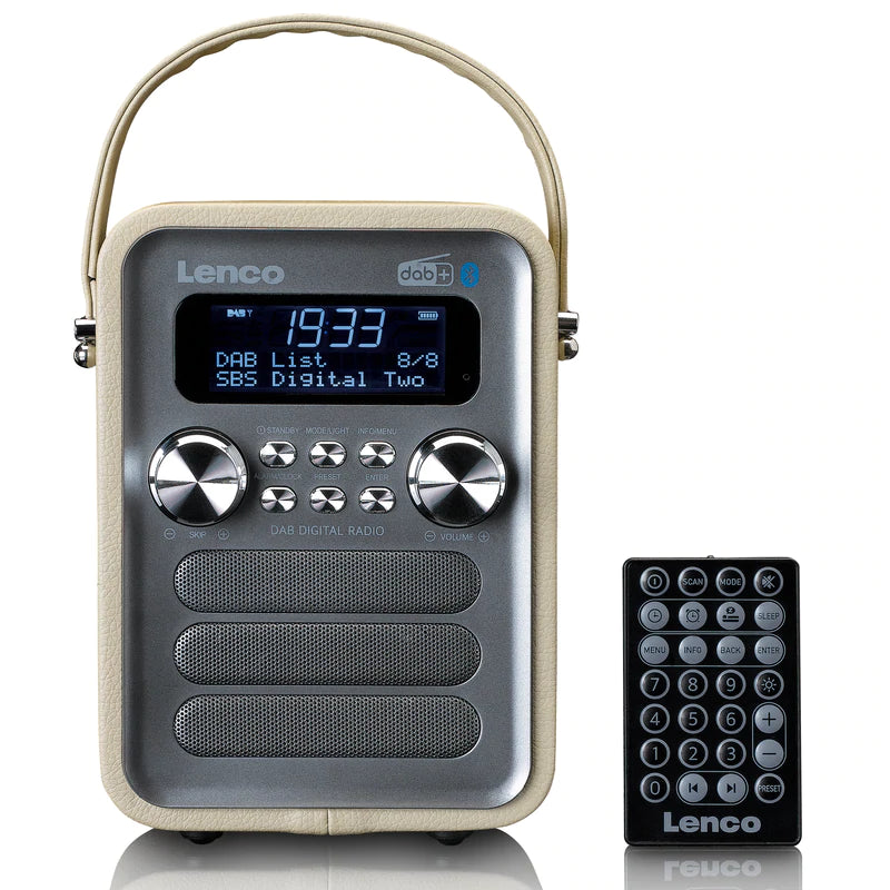Lenco PDR-051 DAB Radio, Taupe/Silver