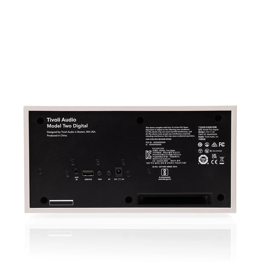 Tivoli Audio Model Two Digital Altavoz Bluetooth (Blanco/Plata)
