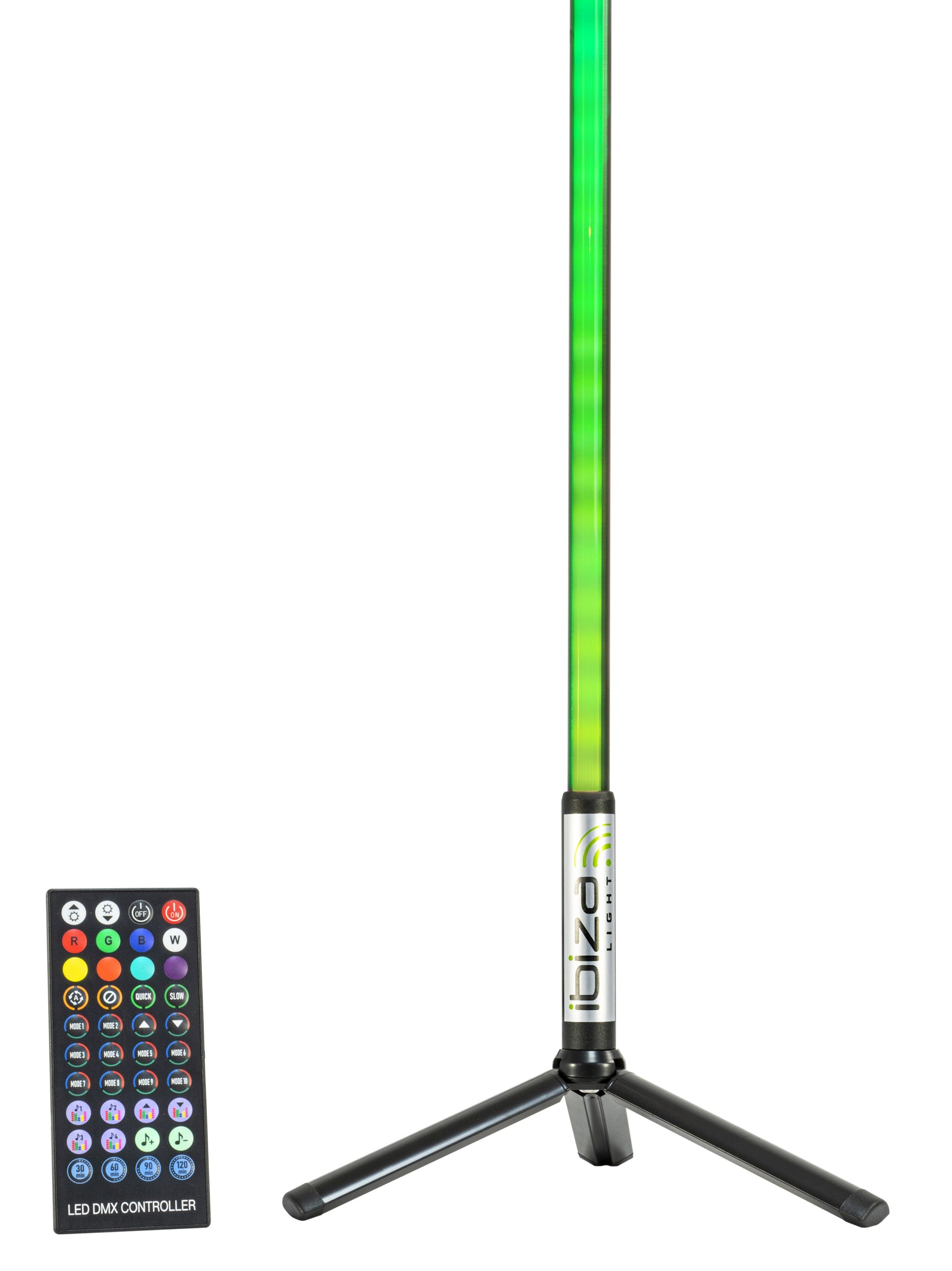 Ibiza Magic Color Stick RGB Floor Light (Black)