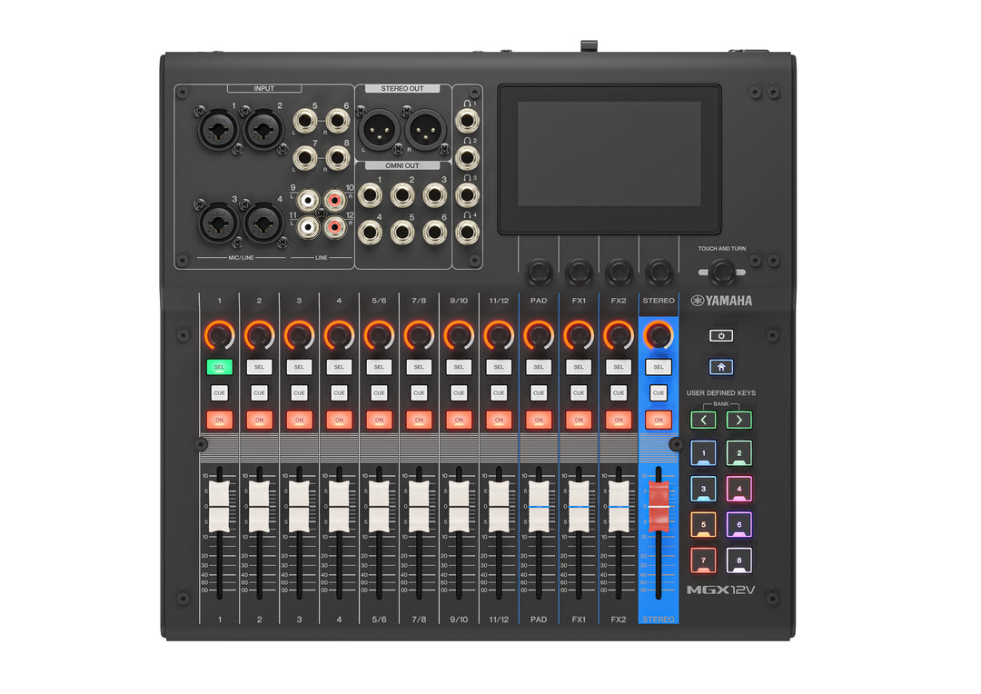 Yamaha MGX12V Consola de mezclas digital (Negro) - Video Version