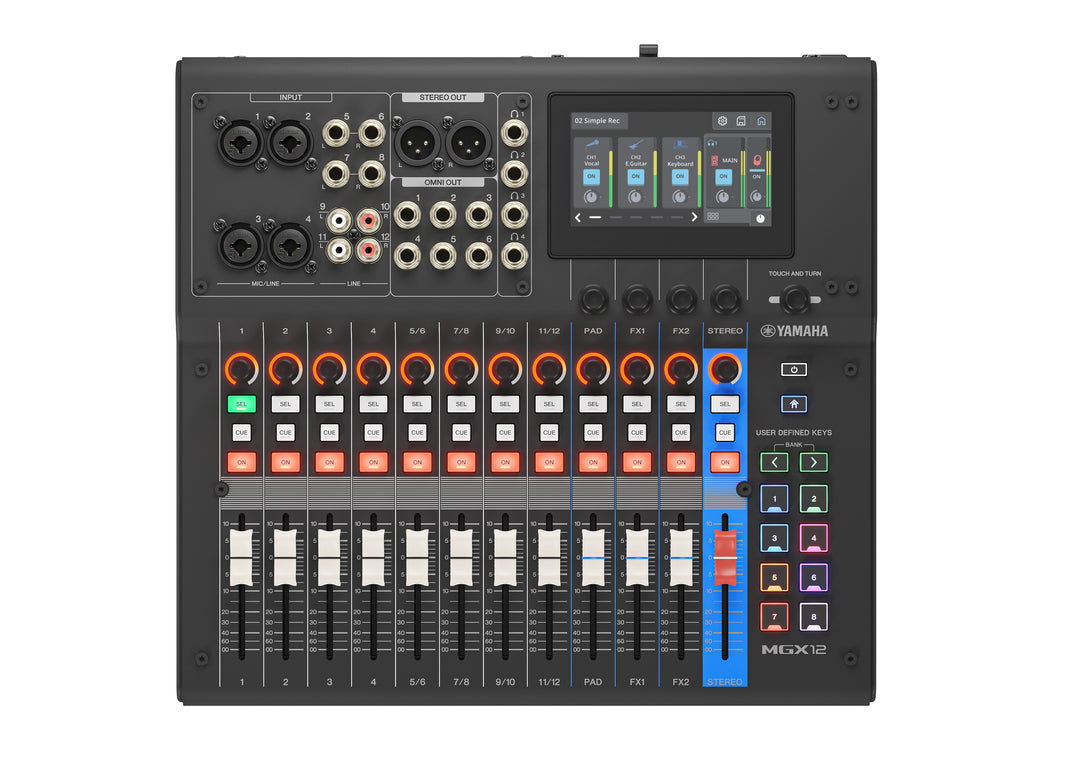 Yamaha MGX12 Consola de mezcla digital (negra)